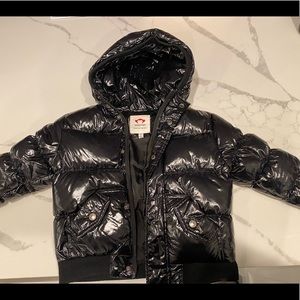 Appaman super glossy black winter coat